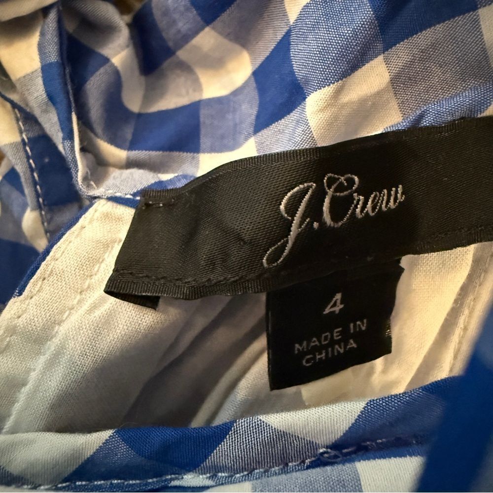 J. Crew High-neck jumpsuit in gingham cotton poplin - Picture 4 of 8